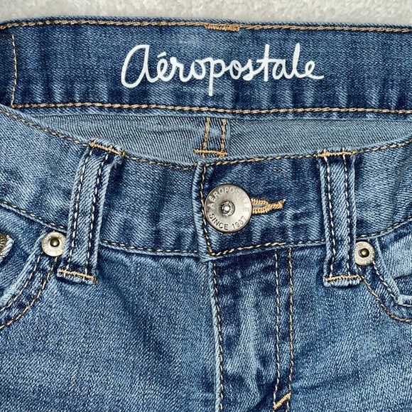 Aeropostale Distressed Boyfriend Jeans Size 000 - Picture 3 of 15